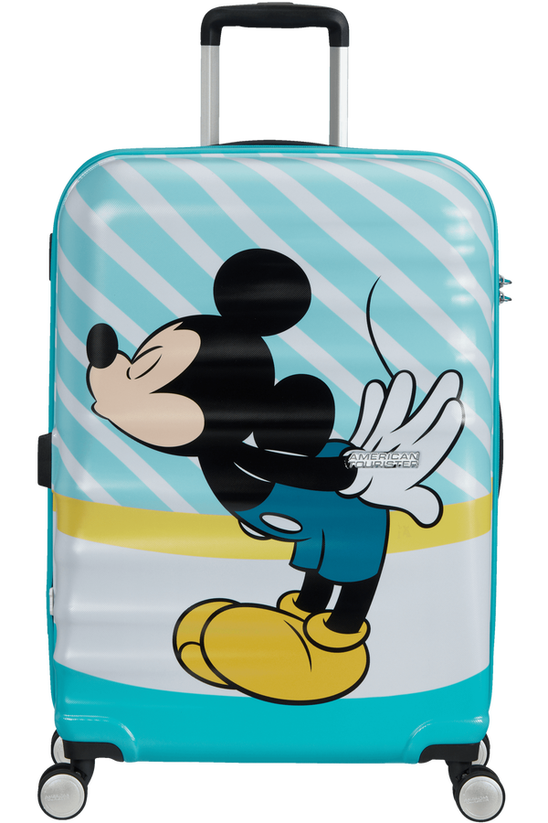 American Tourister Wavebreaker Disney Spinner 67cm  Mickey Blue Kiss