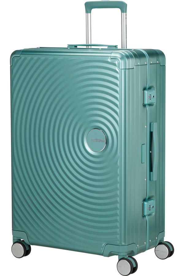 American Tourister Soundbox Alu Spinner TSA 77cm  Dusty Turquoise