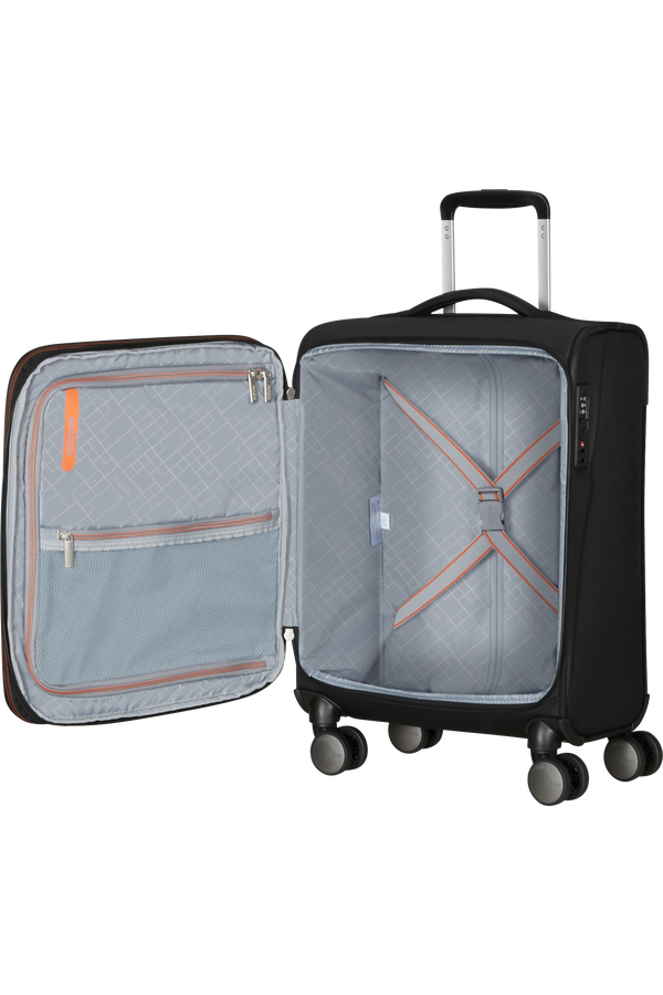 American Tourister Wanderlite Spinner EXP TSA S  Shadow Black