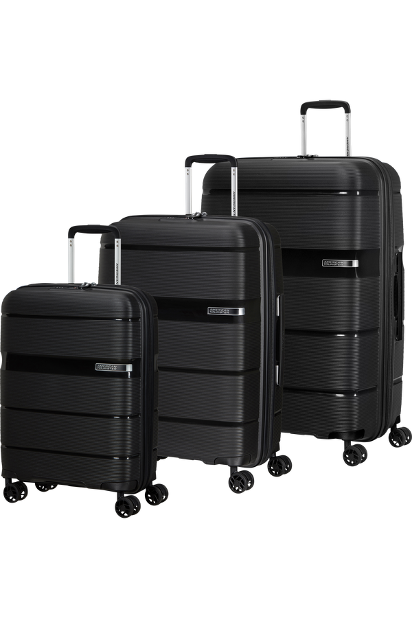 American Tourister Linex 3 Pc Set A  Vivid Black