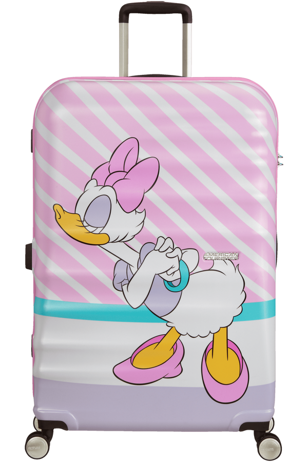 American Tourister Wavebreaker Disney Spinner 77cm  Daisy Pink Kiss