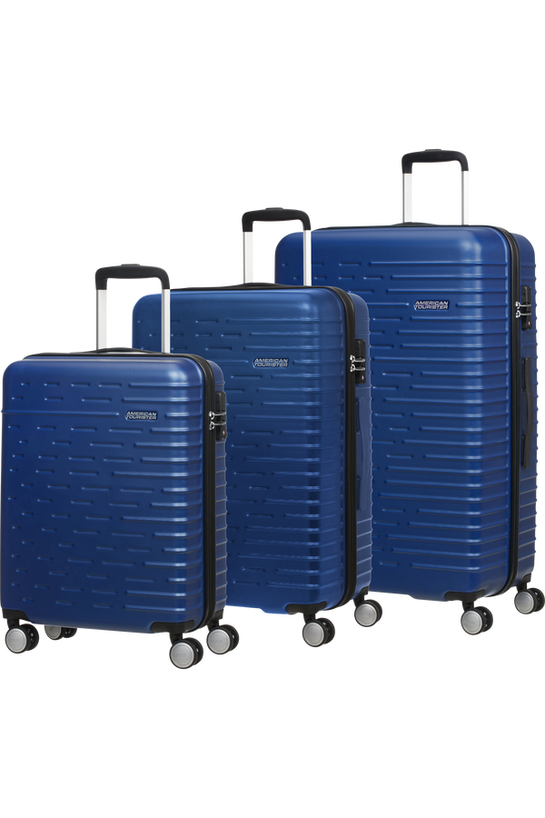 American Tourister Hyperdash 3 PC Set A  Bleu marine foncé