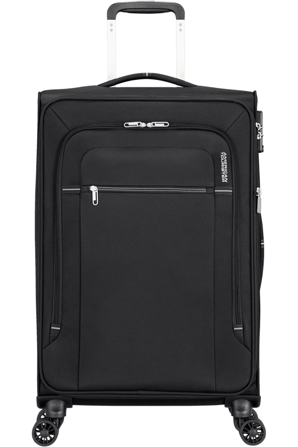 American Tourister Crosstrack Spinner Expandable 67cm  Noir/Gris