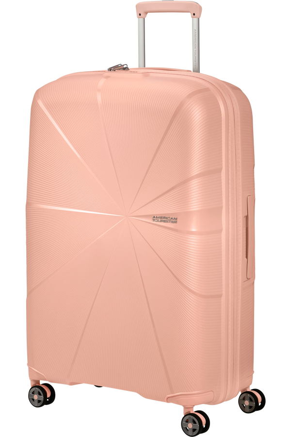 American Tourister StarVibe Spinner Expandable TSA 77cm  Metallic Peach