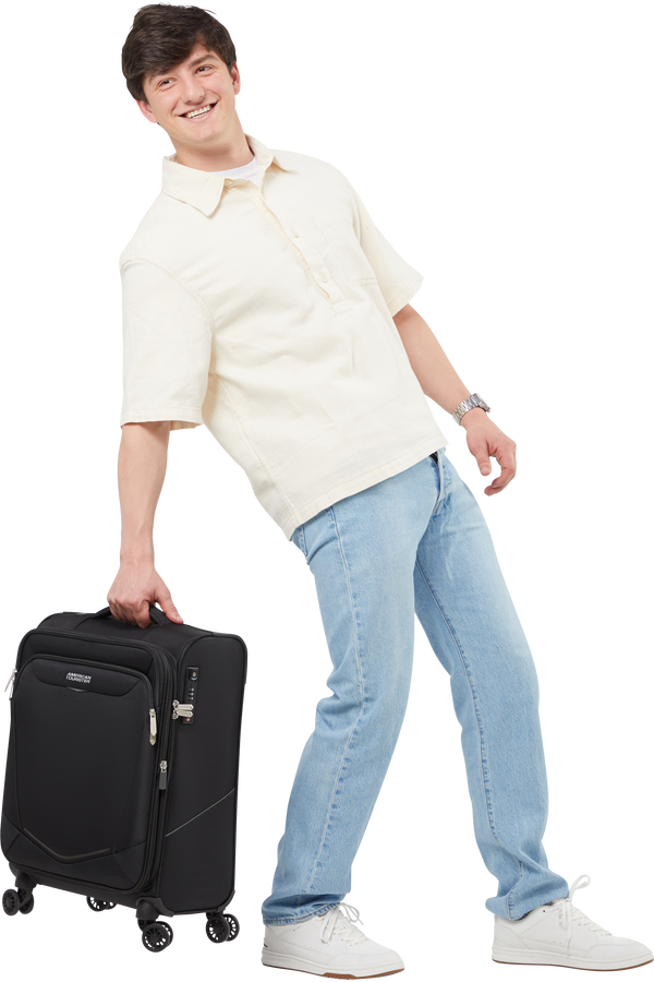 American Tourister SummerRide Spinner S EXP TSA 55cm Zwart American Tourister SummerRide Spinner S EXP TSA 55cm Zwart