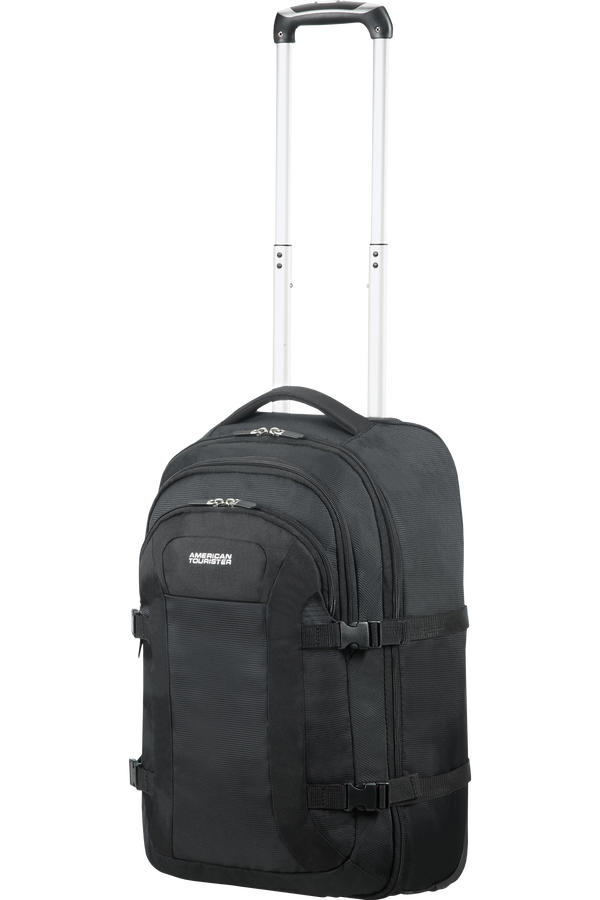 American Tourister Road Quest Laptop rugzak met Wielen 39.6cm/15.6inch  Solid Black