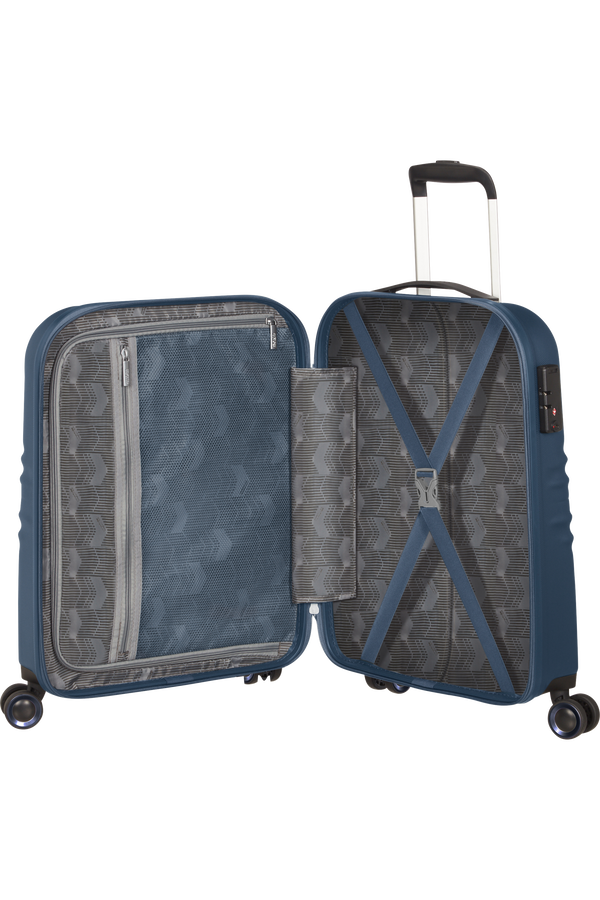 American Tourister Wavetwister Spinner TSA 55cm  Dark Navy