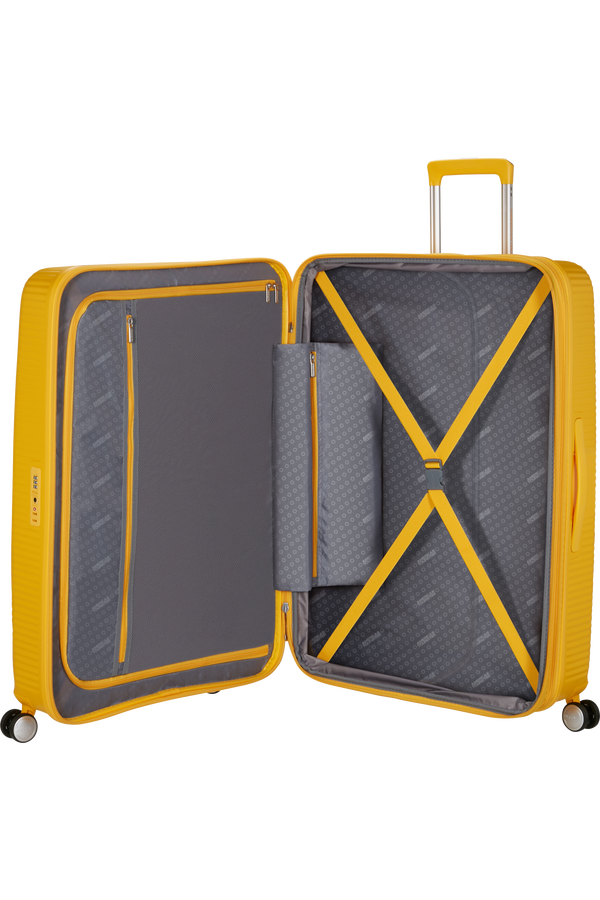 American Tourister SoundBox Spinner TSA Expandable 80cm  Jaune or