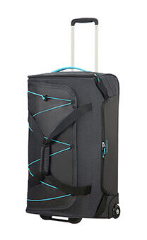 American Tourister Road Quest Duffle with Wheels M  Graphite/Turquoise