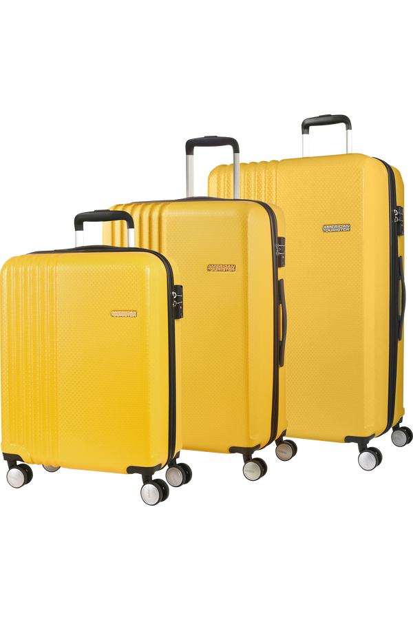 American Tourister Beachrider 3 Pc Set A  Geel