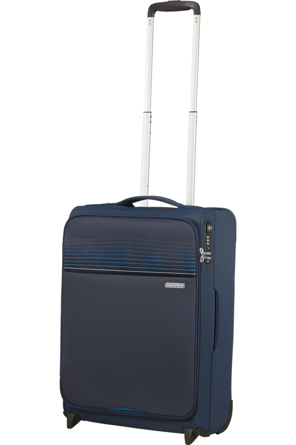 American Tourister Lite Ray Upright TSA 55cm  Bleu marine fonc&eacute;