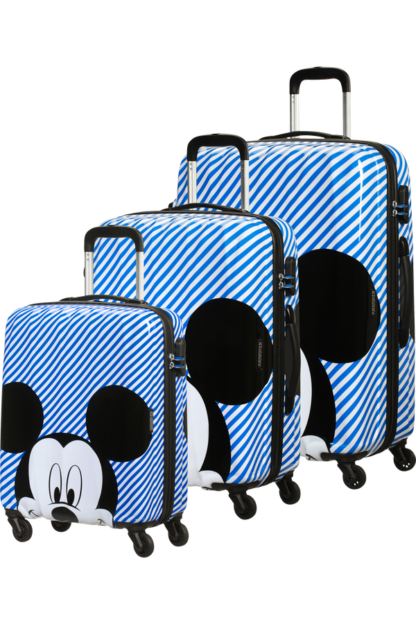 American Tourister Hypertwist 3 PC Set B Disney  Mickey Stripes
