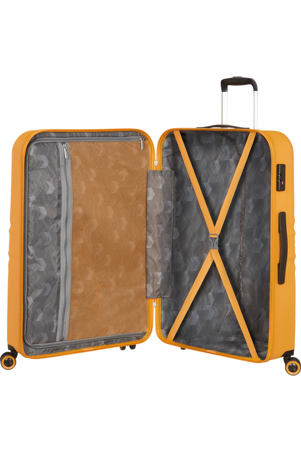 American Tourister Wavetwister Spinner TSA 77cm  Jaune