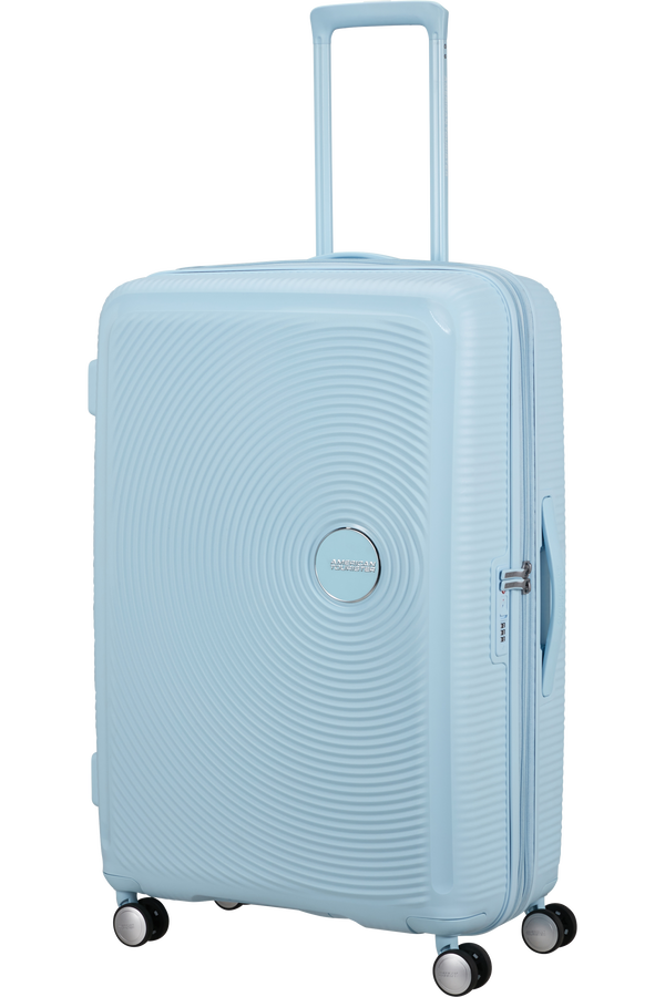 American Tourister SoundBox Spinner TSA Expandable 77cm  Pastel Blue