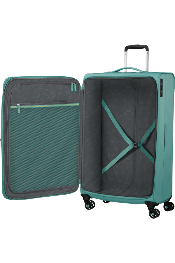 American Tourister Aerospin Spinner Expandable L  Dusty Turquoise American Tourister Aerospin Spinner Expandable L  Dusty Turquoise