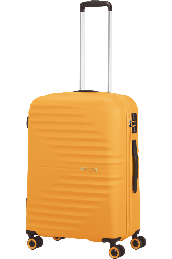 American Tourister Wavetwister Spinner TSA 66cm  Jaune