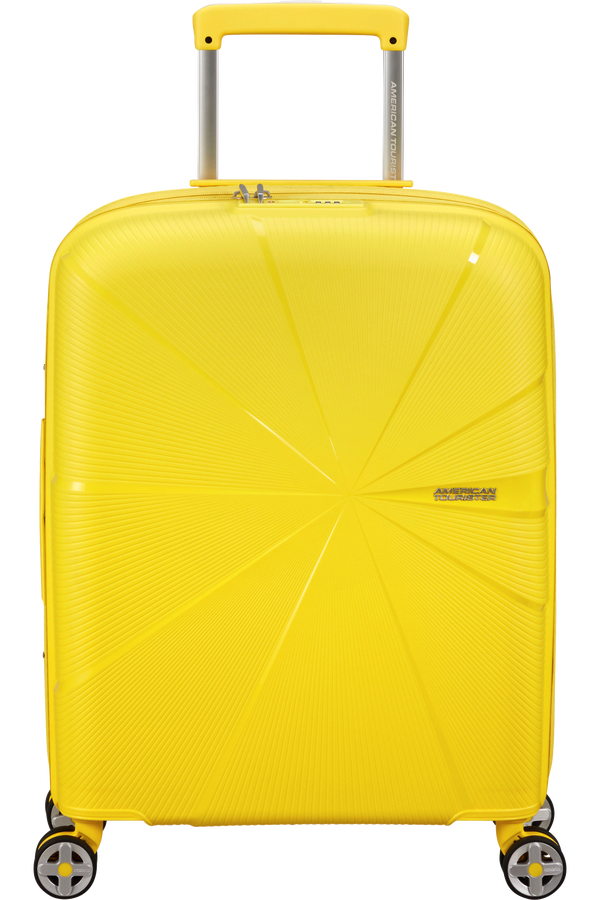 American Tourister Starvibe Spinner Expandable TSA 55cm Electric Lemon