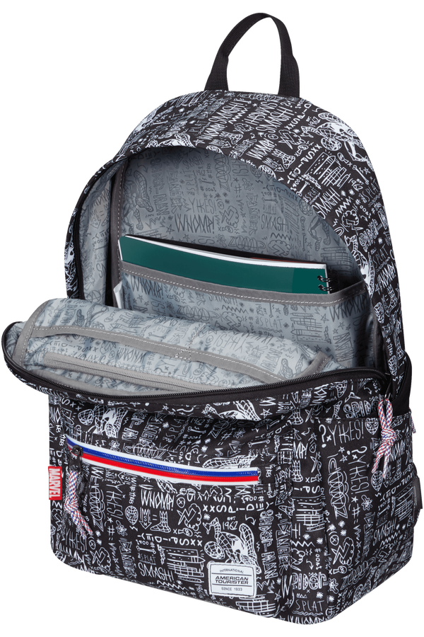 American Tourister Upbeat Disney Backpack Zip Marvel  Spiderman Sketch
