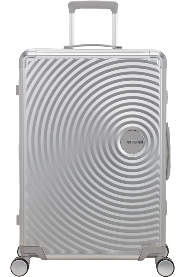 American Tourister Soundbox Alu Spinner TSA 77cm Argent