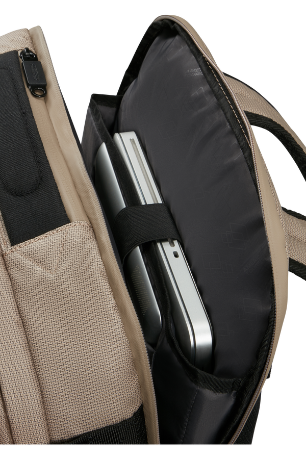 American Tourister Urban Track Laptop Backpack Coated 15.6'  Beige/Orange