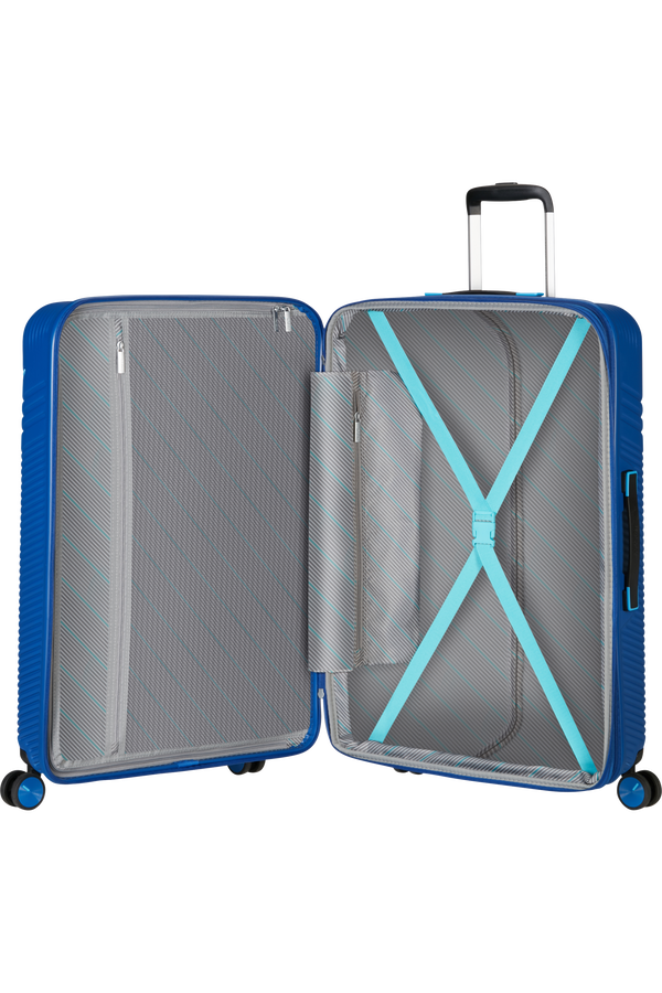 American Tourister Triple Trace Spinner TSA Expandable 76cm  Navy/Blue