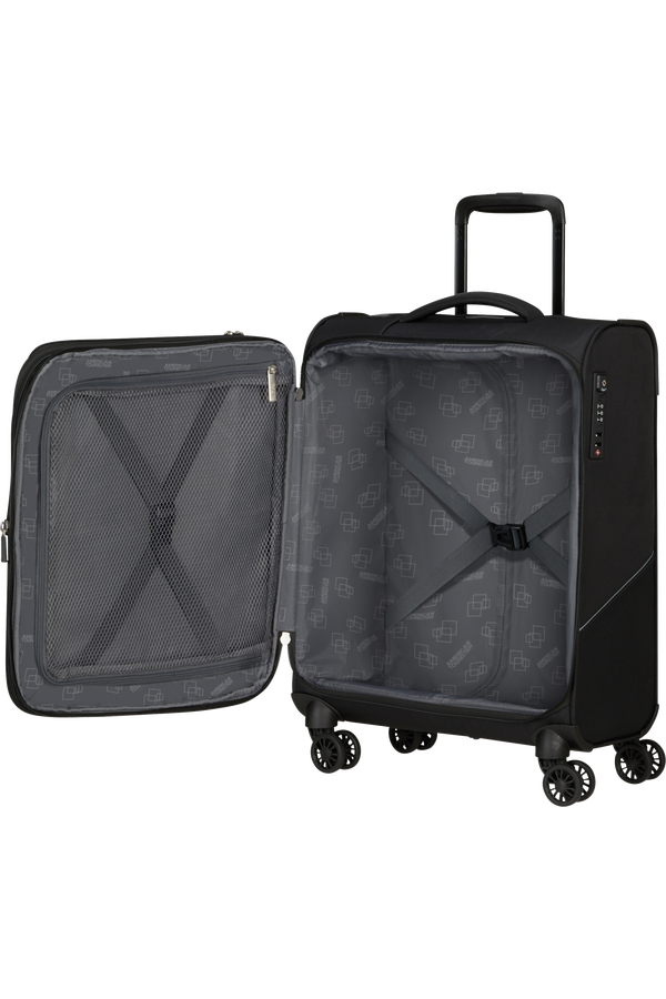 American Tourister SummerRide Spinner S EXP TSA 55cm Zwart American Tourister SummerRide Spinner S EXP TSA 55cm Zwart