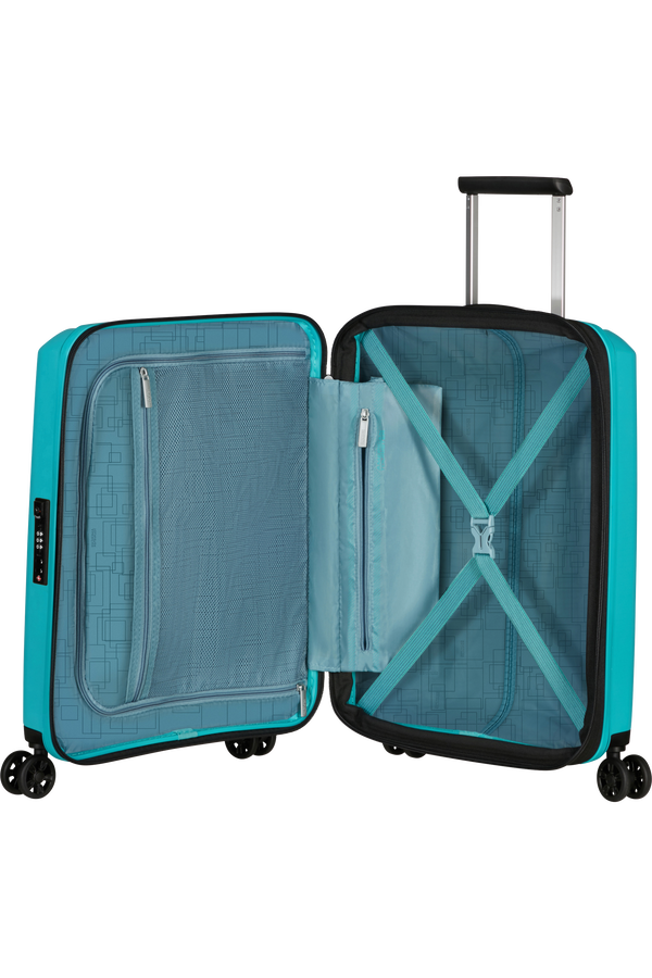 American Tourister Aerostep Spinner 55/20 Exp Tsa 55cm  Turquoise Tonic American Tourister Aerostep Spinner 55/20 Exp Tsa 55cm  Turquoise Tonic