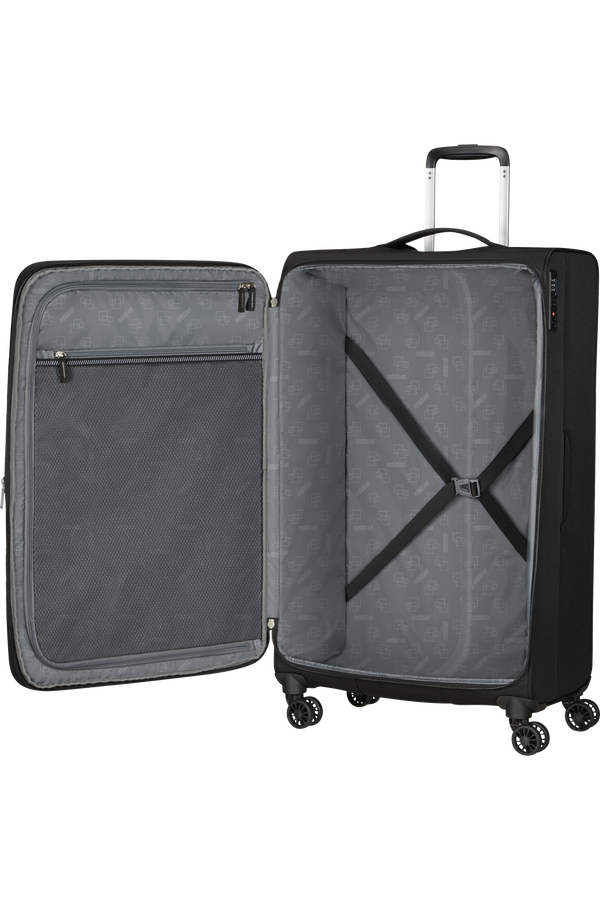American Tourister Aerospin Spinner Expandable L  Zwart