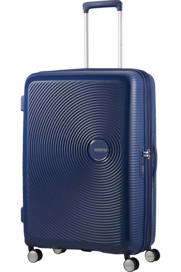 American Tourister Soundbox Spinner extensible 77cm Bleu marine foncé