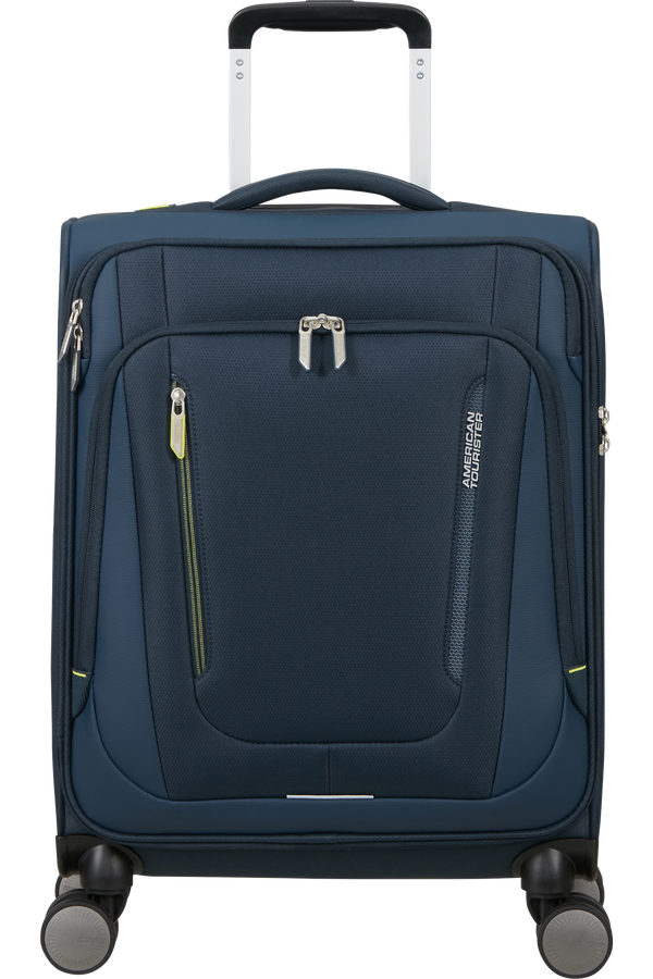 American Tourister Wanderlite Spinner TSA S  Bleu marine foncé
