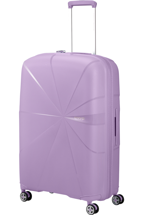 American Tourister StarVibe Spinner Expandable 77cm Digital Lavender American Tourister StarVibe Spinner Expandable 77cm Digital Lavender