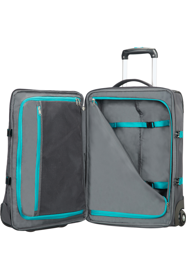 American Tourister Road Quest Sac de voyage &agrave; roulettes 55X40X20cm  Grey/Turquoise
