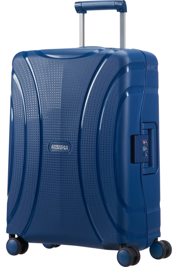 American Tourister Lock'n'Roll Handbagage koffer met 4 wielen 55x40x20cm Nocturne Blue