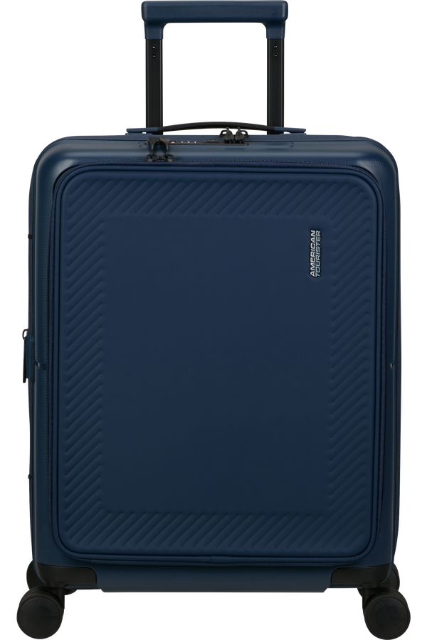 American Tourister DashPop Spinner Expandable Frontloader 55cm  Bleu nuit