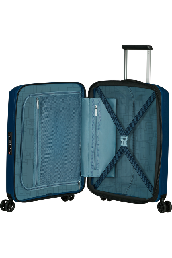 American Tourister Aerostep Spinner 55/20 Exp Tsa 55cm  Bleu marine