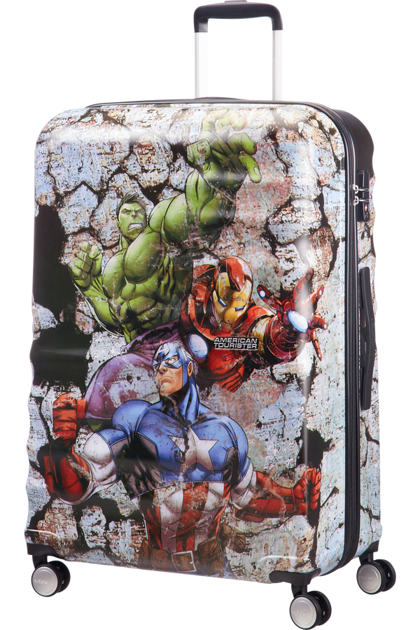 American Tourister Wavebreaker Disney Grote koffer met 4 wielen 77cm Avengers Rock