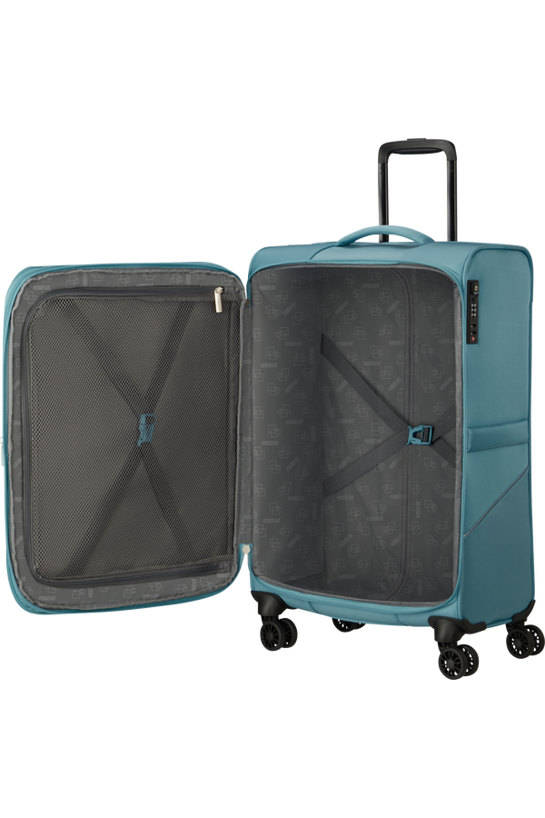 American Tourister SummerRide Spinner M EXP TSA 69cm Bleu Vent