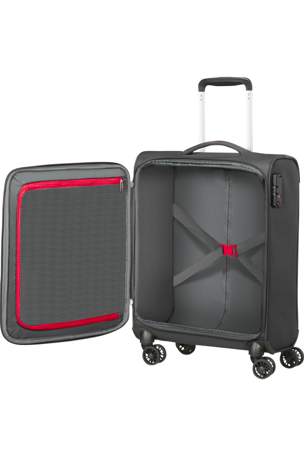 American Tourister Crosstrack Spinner 55cm  Gris/Rouge
