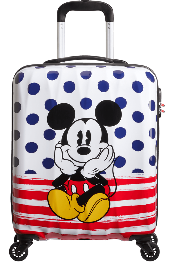 American Tourister Disney Legends Spinner 55cm  Mickey Blue Dots