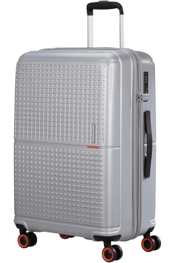 American Tourister Geopop Spinner 67/24 Tsa. 67cm  Argent métal American Tourister Geopop Spinner 67/24 Tsa. 67cm  Argent métal