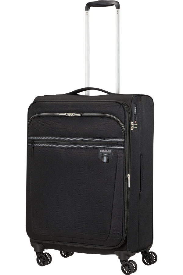 American Tourister Aerospin Spinner Expandable M  Zwart