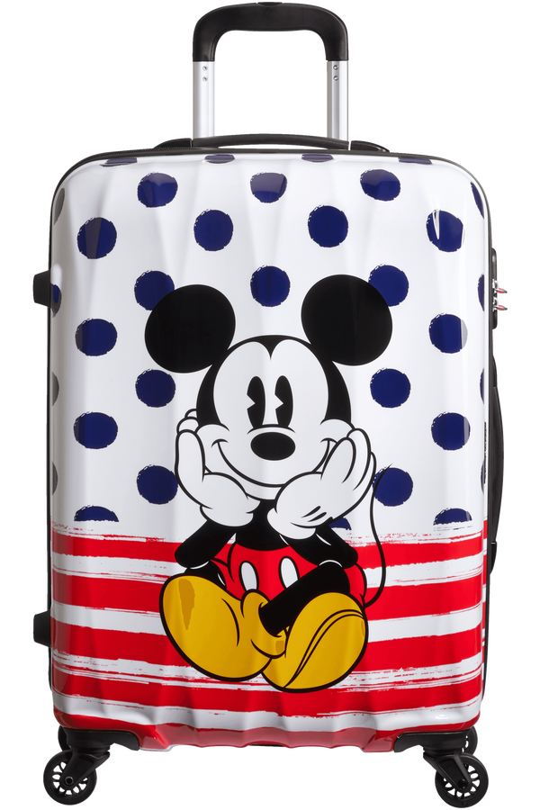 American Tourister Disney Legends Spinner 65cm  Mickey Blue Dots