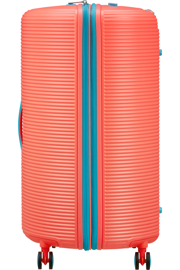 American Tourister Rollio Spinner 75cm  Coral/Blue