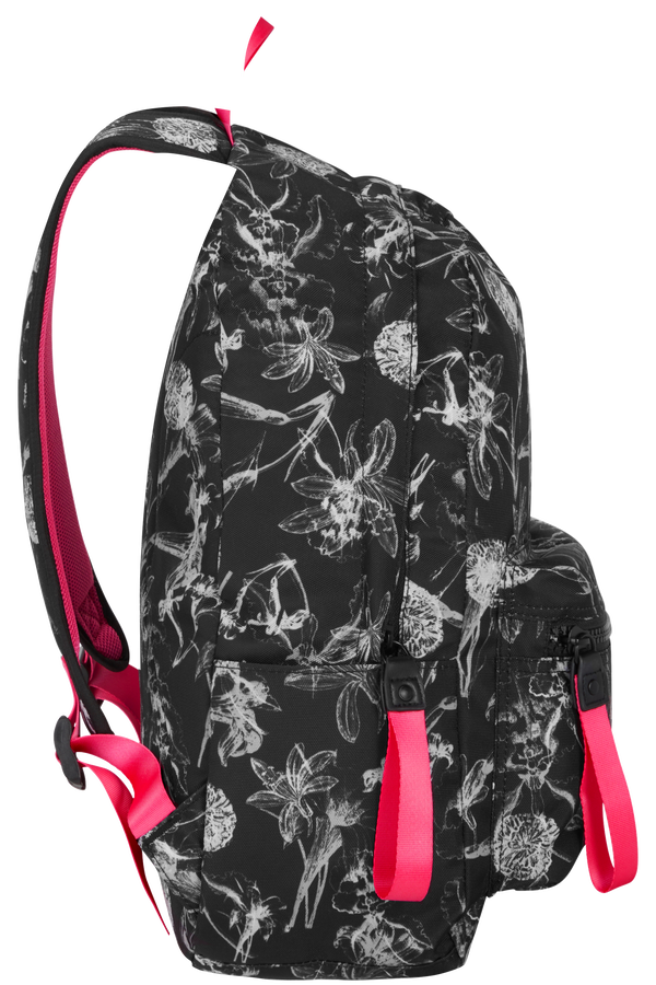 American Tourister Urban Groove Lifestyle Backpack 6  Flowers Black