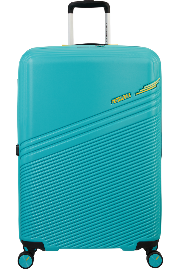 American Tourister Triple Trace Spinner TSA Expandable 76cm  Turquoise/Yellow