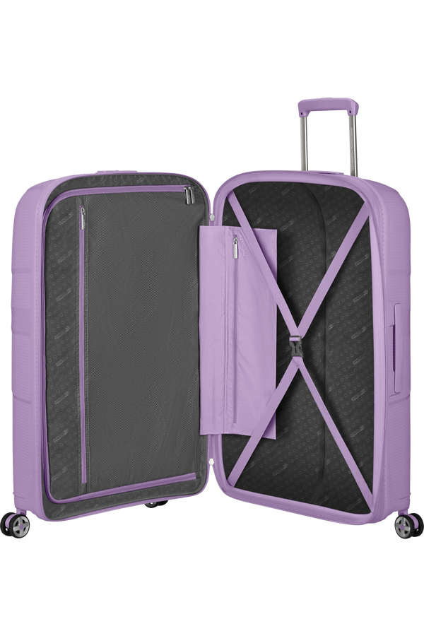 American Tourister StarVibe Spinner Expandable 77cm Digital Lavender American Tourister StarVibe Spinner Expandable 77cm Digital Lavender