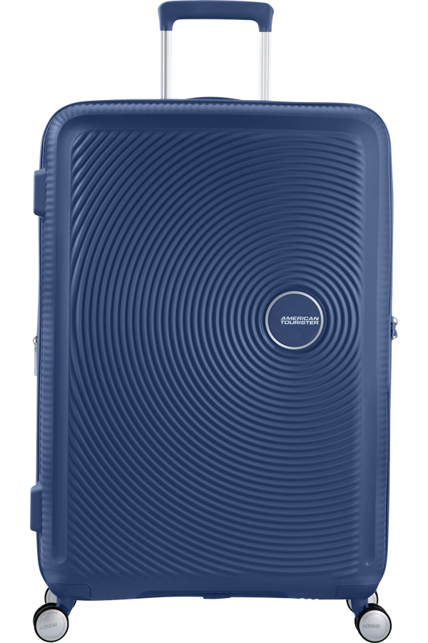 American Tourister Soundbox Spinner extensible 77cm Bleu marine foncé