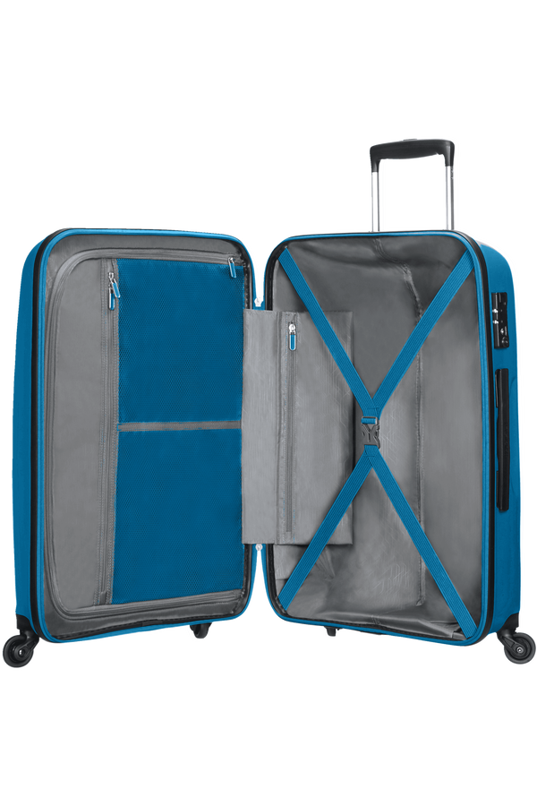 American Tourister Bon Air Medium koffer met 4 wielen 66cm Seaport Blue American Tourister Bon Air Medium koffer met 4 wielen 66cm Seaport Blue
