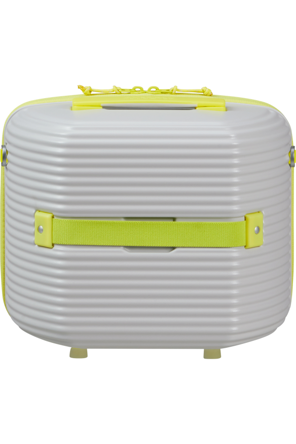 American Tourister Rollio Beauty Case  Light Grey/Lime