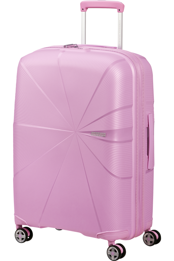American Tourister StarVibe Spinner Expandable TSA 67cm  Metallic Pastel Lavender
